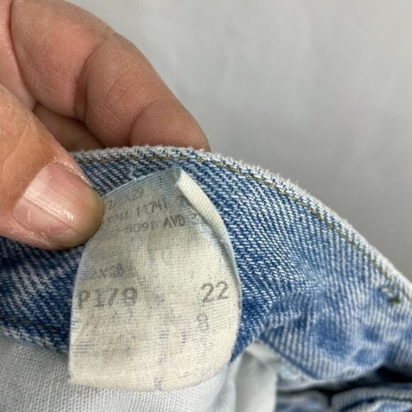 Vtg Lee Cut Off Jean Shorts sz 32 - Picture 7 of 7